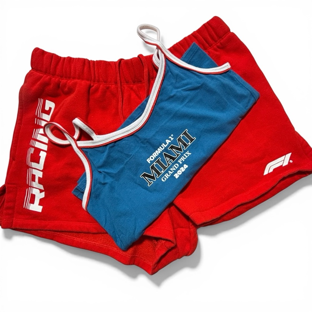 Formula 1 SET! F1 x PacSun Miami Tank Top Sz Large (see sizing details) & Shorts